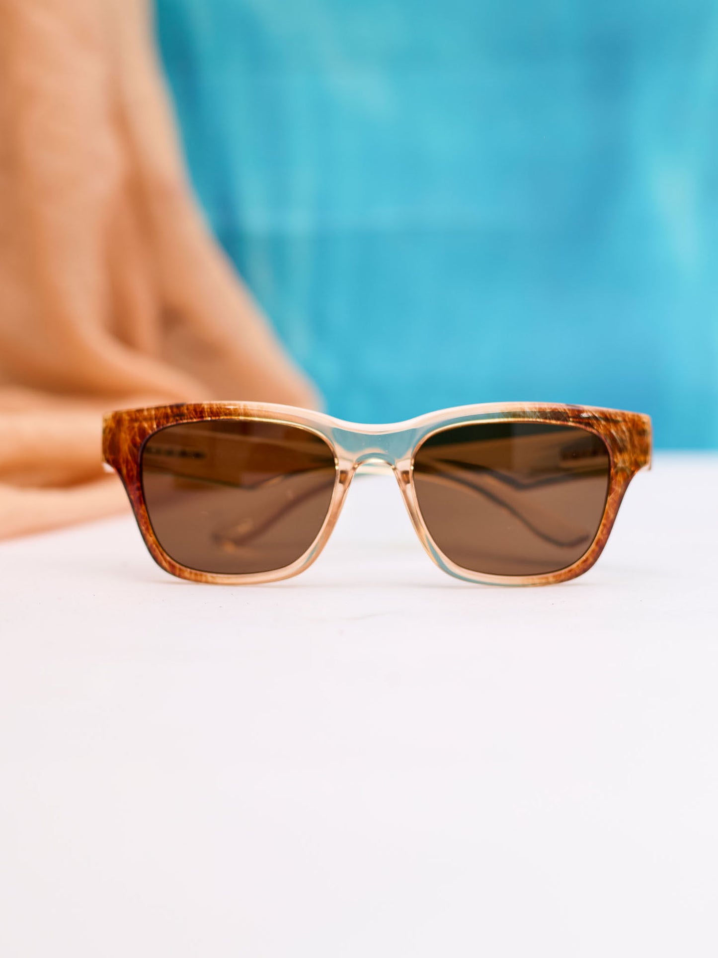 WARIDI EYEWEAR NYASIBAHARI SUNGLASSES - LIGHT BROWN