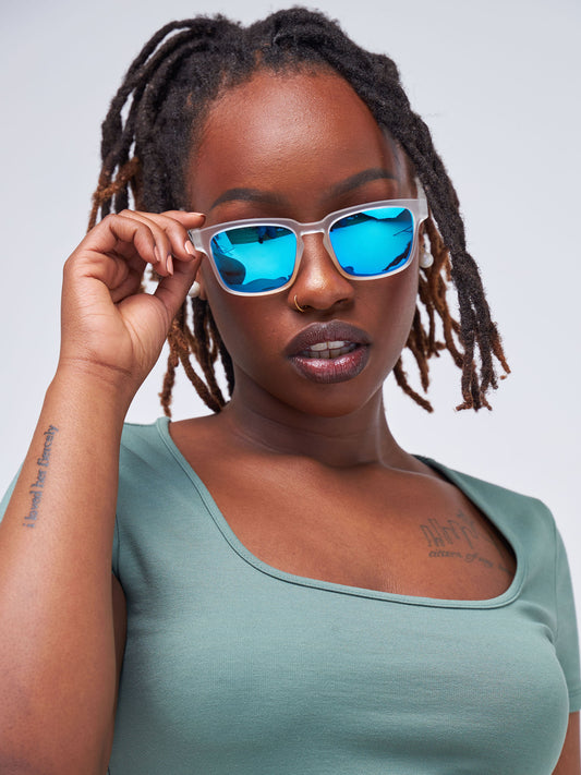 Waridi Eyewear Daisy Unisex Sunglasses - White