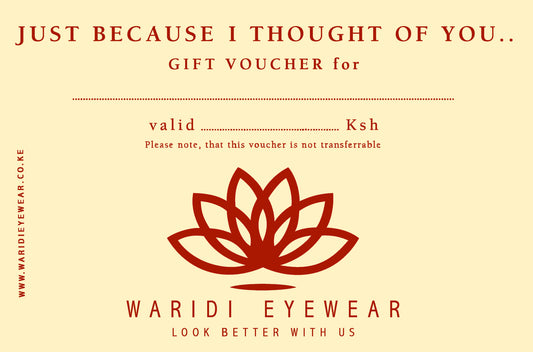 Waridi eyewear  Gift card